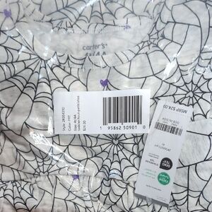 Carter's White and Black Spider Web Dress